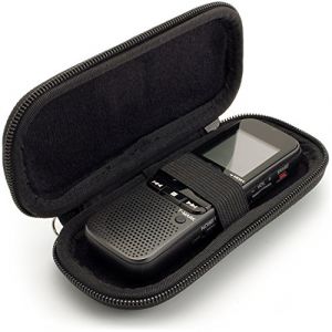 iGadgitz U6584 Noir EVA Etui Housse Rigide de Rangement Zipp&eacute; pour Dictaphone Num&eacute;rique Enregistreur Vocal (Dimensions Interne: 125x50x22mm) (INNOV8 GB Ltd, neuf)