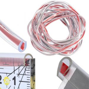 YOYEAH Protection des bords de voiture 5M - Protection des bords de porti&egrave;re de voiture en caoutchouc en forme de U - Protection transparente des bords de porti&egrave;re de voiture - Profil de protection (YOYEAH Direct, neuf)