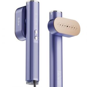 iLAKE Défroisseur vapeur portable 2 en 1 pour vêtements, 100-240 V double tension, réservoir d'eau de 1000 W et 120 ml, bleu (shenzhenxianduanmaoyiyouxiangongsi, neuf)