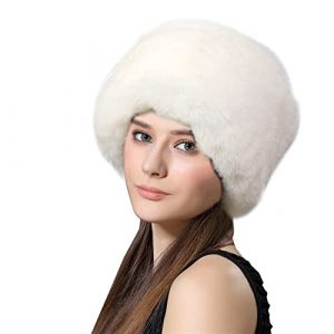 Lifup Femme Chapka en Fausse Fourrure, Toque de Style Russe, Chapeau Hiver Beige (Gaptop EU, neuf)