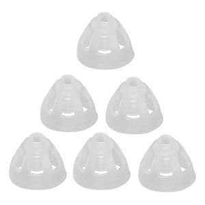 Agatige 10 Pièces Dômes Ouverts pour Prothèses Auditives, D'aide Auditive Dômes Ouverts Embouts D'oreille D'aide Auditive Silicone Invisible Prothèses Auditives Remplacements(8mm) (Orfaty, neuf)