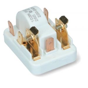 Relais de D&eacute;marrage Universel pour Compresseur de r&eacute;frig&eacute;rateur ou cong&eacute;lateur, 103N0021, Cosses M&acirc;les 4,8mm (BOUTIQUE DE L'ELECTRO, neuf)