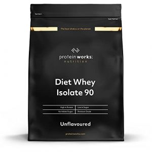THE PROTEIN WORKS Diet Whey Isolate 90 (Isolat De Whey) | Faible Teneur en Graisses | Shake Ultra Pur | Favorise la Perte de Poids Nature | 500g (Slow blow deals, neuf)