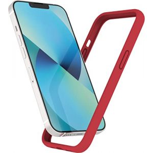 K TOMOTO Coque Bumper Compatible iPhone 13 Mini (5,4 Pouces), Coque Bumper en Silicone Liquide [Absorption des Chocs] [Toucher Soyeux et Doux ] Cadre Bumper Case, Rouge (K TOMOTO&reg;  FR, neuf)
