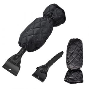 Grattoir &agrave; Glace avec Gant raclette Pare Brise, Grattoir Pare Brise Voiture, Grattoir Vitre Voiture avec Gant, Gant pour Pare-Brise de Voiture, Grattoir &agrave; Neige en ABS, Protection Voiture en Hiver (BASTOUR-Official, neuf)