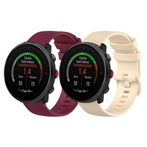 CHULN 2 Pcs Bracelet Compatible pour Polar Vantage M2 /Polar Vantage M/Polar Grit X, 22mm Universel Sport en lanières Bracelets Polar Vantage M2 (TianQJ Tech EU, neuf)