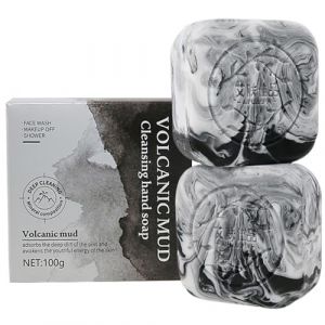 Barres de savon d'humidité, 2pcs Savon de charbon de bois 100g, barre de savon à charbon de bois de savon noir, savon pour le visage et savon pour les mains, barre de lavage corporel, barres de savon (EnShiShihuayongshangmaoyouxiangongsi, neuf)