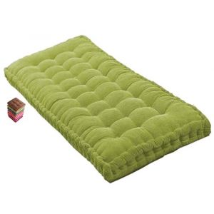 Matelas de Sol capitonné ou Coussin pour Banc de Jardin 1/2/3 Places, Banquette et Chaise Longue Palette, 170 cm, 180 cm, Coussin pour Banc 150 cm Exterieur Interieur sur Mesure(Green 1d,120x40 cm 47x (sanroy, neuf)