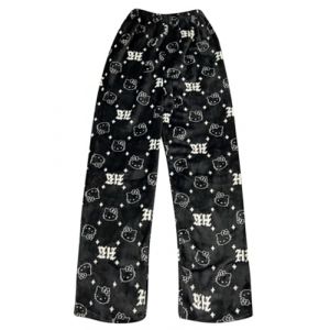 Pantalon Pyjama Femme Bas De Pyjama Flanelle Polaire Chaud et Doux Confort Cartoon Chat Anime Imprimé Kawaii Pantalon de Pyjama Pas Cher Hiver été Maison Pyjama Pant (Kitty-FR(Livraison 5-12 jours), neuf)