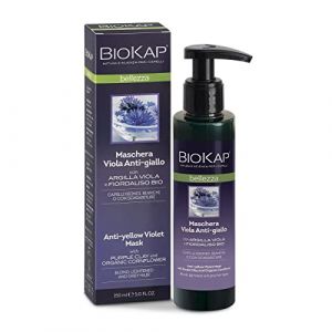 Bios Line Biokap Bellezza Maschera Viola Antigiallo 150 ml Biosline (ilbellodelledonnebra, neuf)