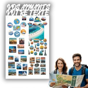 Anwicar Tableau Magnétique Personnalisé - Tableau Effaçable en Acier - Idéal pour Aimants et Notes - Tableau Noir Magnétique Mural - Compatible avec Marqueurs Craie - Blanc - 80x50 cm (Anwicar, neuf)