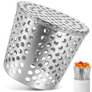 KOVSGQ Crapaudine De Goutti&egrave;re Grille Goutti&egrave;re Anti Feuilles Filtre De Descentes en Acier Inoxydable Filtre Anti Blocage De Toit Maille Protections pour Maison Avant-Toit Foss&eacute; &Eacute;gout 85-100mm (Travenix-US, neuf)