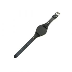 LANAPPTLTG Bracelet de montre en cuir for femmes, 18mm, adapt&eacute; au Fossil ES4113 ES3625 ES3616 ES3838 ES4114(Black,18mm Silver-K1) (linfabaihuolingshoudian, neuf)