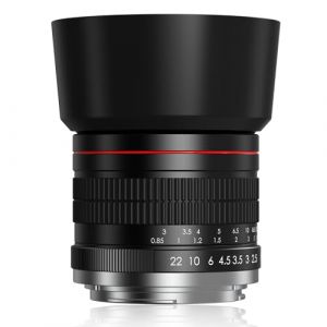 Objectif 85mm f/1.8 - Objectif EF Manuel Lentilles pour Canon EOS Rebel SL3 SL2 T8i T7 T7i T6 850D 750D 250D 200D 90D 80D 77D 4000D 3000D 2000D 1500D 6DII/5DIV/IDXIII SLR Caméras (BENOISON, neuf)