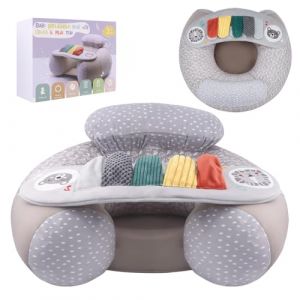 Blublu Park Si&egrave;ge de sol gonflable en forme de U pour b&eacute;b&eacute; de 3 &agrave; 36 mois avec housse, chaise portable avec plateau sensoriel d'activit&eacute; pour s'asseoir, si&egrave;ges au sol et chaises longues, piano (Blublu Park UK, neuf)