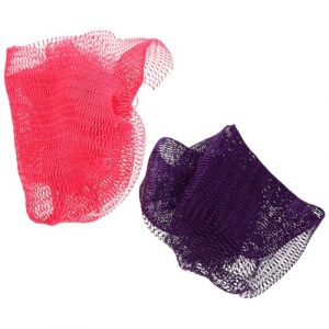 Alipis Lot de 2 &Eacute;ponges Exfoliantes Africaines &Eacute;lastiques Corps Filet de Longue et Flexible Couleurs Rose Vif et Violet Fonc&eacute; Bande Exfoliante Bain pour Usage Sauna (Calloway Pagan, neuf)