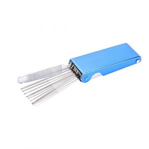 14pcs Lime à Sillet Frettes pour Guitare, Mandoline DIY fichier chaîne Selle écrou Fente ponçage Outil de réparation Set (Lantacy, neuf)