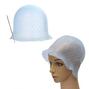 1pcs Bonnet Meches Cheveux,Bonnet Pour Meches Et Balayage,Bonnet Meche,Bonnet Cheveux,Chapeau De Coloration,Bonnet Coloration Reutilisable,Bonnet À Mèches En Silicone pour Homme Et Femme (Gemmobile CO LTD, neuf)