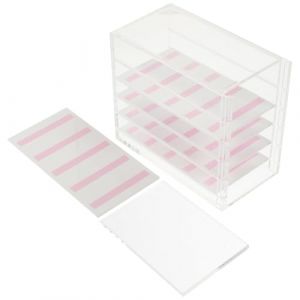 Beavorty Bo&icirc;te de Rangement Transparente en Acrylique &agrave; 5 Niveaux pour Faux Ongles Grand Volume &Eacute;tui pour Accessoires de Manucure et D&eacute;coration D&rsquo;Ongles DIY Usage Personnel et (T Innovation&middot;HX, neuf)