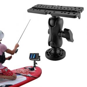 Bvizyelck Support De Montage De Sondeur &Eacute;lectronique, Base pour D&eacute;tecteur De Poissons, 360 Degr&eacute;s Rotatif, GPS De Bateau et Kayak (ruzthena, neuf)