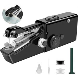 Machine a Coudre Couture, Sicomne Machine &agrave; Coudre Portative Enfant Debutant Mini Machine a Coudre Manuelle Portable &Eacute;lectrique Machine a Coudre a Main pour V&ecirc;tements Tissus Voyage &agrave; Domicile (FUMSSION LIMITED, neuf)