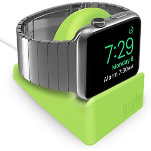 Orzly Night-Stand Compatible avec Apple Watch Vert - Station de Charge Mode Nightstand - Station d'accueil - Compatible Apple Watch 38 mm / 42 mm / 40mm / 44mm (Syntiga Europe - FR, neuf)