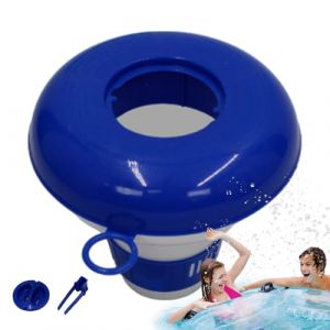 Flotteur de chlore pour piscine, distributeur réglable de pastilles de chlore pour piscine, granulés, accessoires, distributeur pour la natation, le spa, les parcs aquatiques (kanghuaa, neuf)