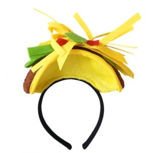 XAGMODSHN Bandeau élégant style mexicain jaune en tissu doux pour cosplay, accessoire pour cheveux pour fêtes et voyages (miaohongzhi, neuf)