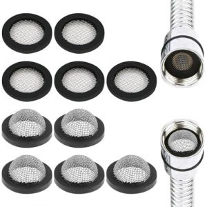 DOKRIN Rondelles pour robinets et valves,10 pièces 6 points avec tampon d'étanchéité en maille pommeau de douche robinet de douche thermostatique avec joint en maille de filtre joint en silicone (IOANA BEST CLOTHES, neuf)