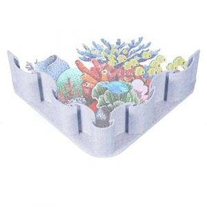 Barrière de substrat d'aquarium - Séparateur de gravier d'aquarium, barrière de substrat du joint d'isolation de la, accessoires d'aquarium, tableau de paysage, tableau décoratif pour (dohdale, neuf)