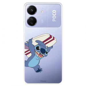 Coque compatible avec Xiaomi Redmi 13C - Poco C65 officielle Disney Stitch pour prot&eacute;ger votre t&eacute;l&eacute;phone portable Coque en silicone transparent souple sous licence officielle Lilo & Stitch (La Casa de Las Carcasas, neuf)