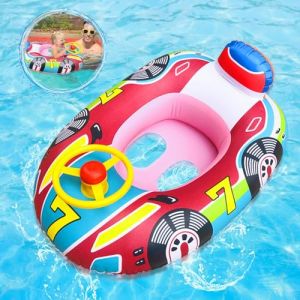 Bouee pour Bebe 6 Mois &agrave; 36 Mois, B&eacute;b&eacute; Si&egrave;ge de Piscine avec Volant, Bou&eacute;e Piscine, Piscine Bebe, Bou&eacute;e Enfant, Piscine Gonflable Enfant (Rose) (MEIQIONGSHAO LIMITED, neuf)