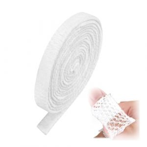 EUYKQNOI Bandage élastique en filet médical, Pansement doigt respirant et confortable, Bandage tubulaire extensible pour protection des plaies, fixation légère et maintien optimal (1 pièce) (QSDMY, neuf)