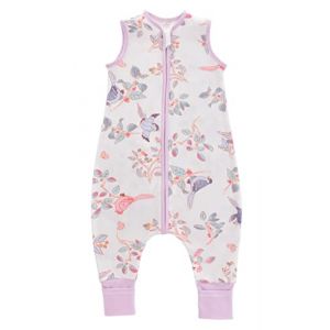 Chilsuessy 100% Coton Sac de Couchage pour bébé 0.5 tog Gigoteuse d'été à Pieds Combinaison Fille Garçon Sac de Couchage, Les Oiseaux du Printemps, 70cm/Taille Bébé 80-90cm (Chilsuessy, neuf)