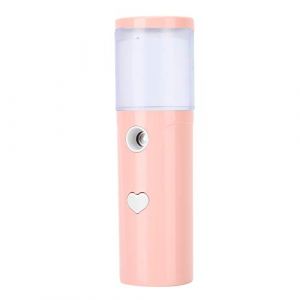 Flacon Pulv&eacute;risateur de Brume, Mini Brumisateur Rechargeable par USB, Portable, 30 Ml, Pulv&eacute;risateur d'hydratation pour le Visage (Rose) (sunborui-EU, neuf)