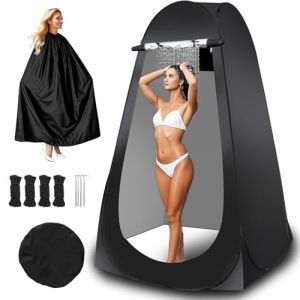 MRWIZMS Tente de Camping, Tente de Douche Bonne Vie Privée et Grand Espace, UPF 50 + Imperméable, avec 1 Couverture Changeante,Cabine de Douche Camping Pliable Facile (MRWi, neuf)