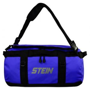 STEIN 40L, 70L, 90L Sac fourre-tout résistant à l'eau et sac à dos, en PVC durable pour l'extérieur, le camping, le sport, les sports nautiques, bleu, 90L, Sac de sport (Fletcher Stewart, neuf)