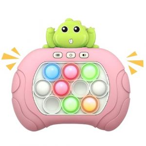 Console De Jeu Quick Push Bubbles,Jeu Fidget électronique,Puzzle Pop It Game Machine,Push Pop Bubble Sensory Fidget Toy,Sensory Fidget Toys for Kids,Machine Jeu Puzzle-Pop (Dinosaure Couleur) (DAJIDALI-DE, neuf)