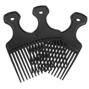 Veemoon Peigne Large à Dents Larges Lot de 3 Peigne Râteau pour Cheveux Épais et Bouclés Accessoire Coiffure pour Adultes et Garçon et Filles Utilisation Salon et Personnel (Quiet Window, neuf)