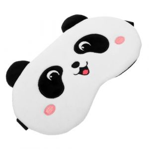 DEARMAMY Bandeau De Dessin Animé Dormir Masque Yeux Patch Yeux Panda Cache Oeil Enfant Masque Chauffant Yeux Masque De Sommeil Rafraîchissant Masque De Sommeil De Voyage Velours (Liiane, neuf)
