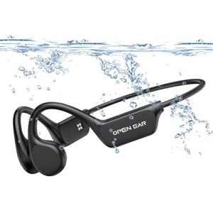 Casque Conduction Osseuse Bluetooth 5.4, M&eacute;moire MP3 32G Int&eacute;gr&eacute;e, Lecteur MP3 &Eacute;tanche IPX8, 10 Heures de Jeu, &Eacute;couteur Natation sans Fil pour la Natation, Sport (DWIMAN, neuf)