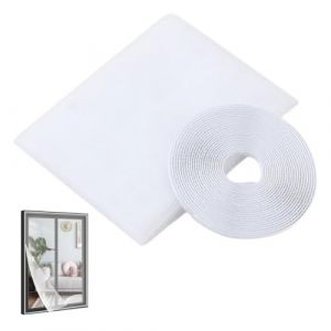 1 Pièce Moustiquaire Fenêtre, 1,3 x 1,5m Maille Ultra Fine Moustiquaire, Moustiquaire Fenêtre Écran, Insect Filet Moustiquaire, Protecteur Filet Maille Rideau, Avec Bande Adhésive (CAI LONGCANG DE DIAN, neuf)