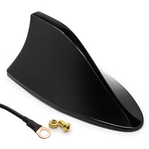 Adapter-Universe® 1245 Shark Auto Hai tige de toit pied d'antenne piédestal Universal Radio FM AM noir Set (Tradefox GmbH, neuf)