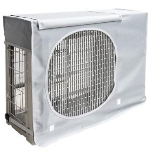 Caisson Anti Bruit Pompe a Chaleur, Housse Pompe a Chaleur Piscine, Double Fixation, Anti Poussi&egrave;re, Imperm&eacute;ables, Coupe Vent, Anti UV(Silver,86x33x56CM/34x13x22IN) (WUXTOKV, neuf)
