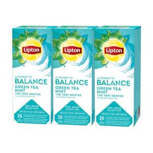 Lipton Feel Good Selection Thé Vert Menthe Lot de 3x25 sachets (PENNGUIN-FR-CAMON, neuf)