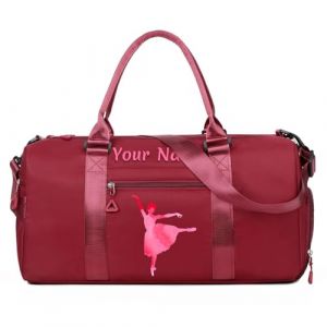 Sac de Sport personnalisé avec Photo/Logo,Sac de Voyage avec nom personnalisé,Sac Multifonctionnel pour Le Yoga/Danse/Sport,Cadeau pour la Famille/Les Amis (Fenghuoshangmao, neuf)