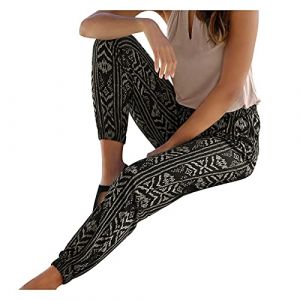 G&eacute;n&eacute;rique Pantalon Fluide Femme &Eacute;t&eacute; Boho Harem D&eacute;contract&eacute; Taille Haute Floral Imprimer &Eacute;lastiqu&eacute;e avec Baggy L&eacute;ger pour Yoga Plage Sarouel avec Poches (YINYUAN（Livraison en 5 &agrave; 8 jours), neuf)