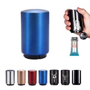 Suoxu Ouvre-bouteille magnétique automatique en acier inoxydable - Décapsuleur à poussoir pour bouteille de vin, bière, soda - Accessoire de cuisine (SUOXIU, neuf)