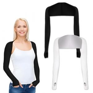 Lot de 2 Uv Châle Bras Manche Manchons, Manchette, Bolero Femme, Bras Manches de Protection, Unisexes respirants, anti-UV, pour volley-ball, cyclisme, course (QUQU JIANING, neuf)