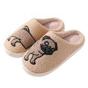 Yplkm Cartoon Mignon Chaussons D'int&eacute;rieur Pantoufles Teckel Chien Chausson Femme Homme Chaussons Noel Adulte, Pantoufles En Peluche Hiver Chaussons Pour Les Femmes Ados Adultes (yuche, neuf)